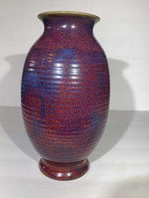 Chinese porcelain flambe Red vase Jar