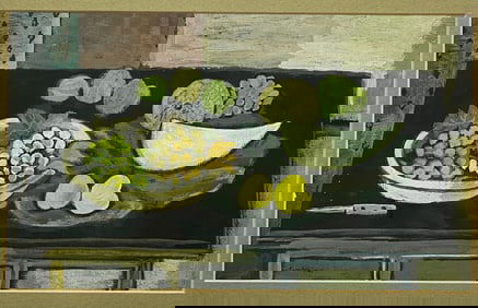 Fancher Cubist Still Life Painting Signed Dated 1947