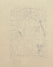 Vintage Etching by French Artist Andre Derain