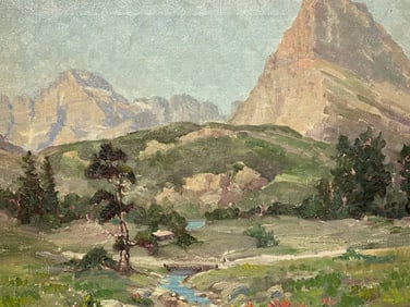 Richard Andrew Chase (1891 - 1985) Landscape Oil Painting