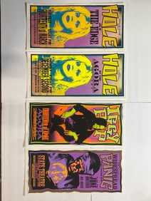 Mark Arminski Signed Lot 4 1990s Vintage Rock Posters 2 Hole, Iggy Pop Widespread Panic