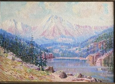 John Elliot Jenkins (1868 - 1937) Impressionist Landscape Painting