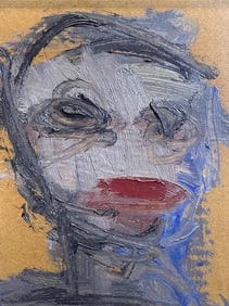 Joan Brown Oil Painting Titled Head Dated 1961 Bay Area Figurative Pioneer RARE