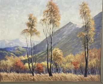 Thomas Owings Sheckell (1883 - 1943) mountain Landscape oil painting