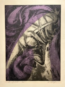 Letterio Calapai (1902-1993) Original Lithograph Signed Numbered 11/25