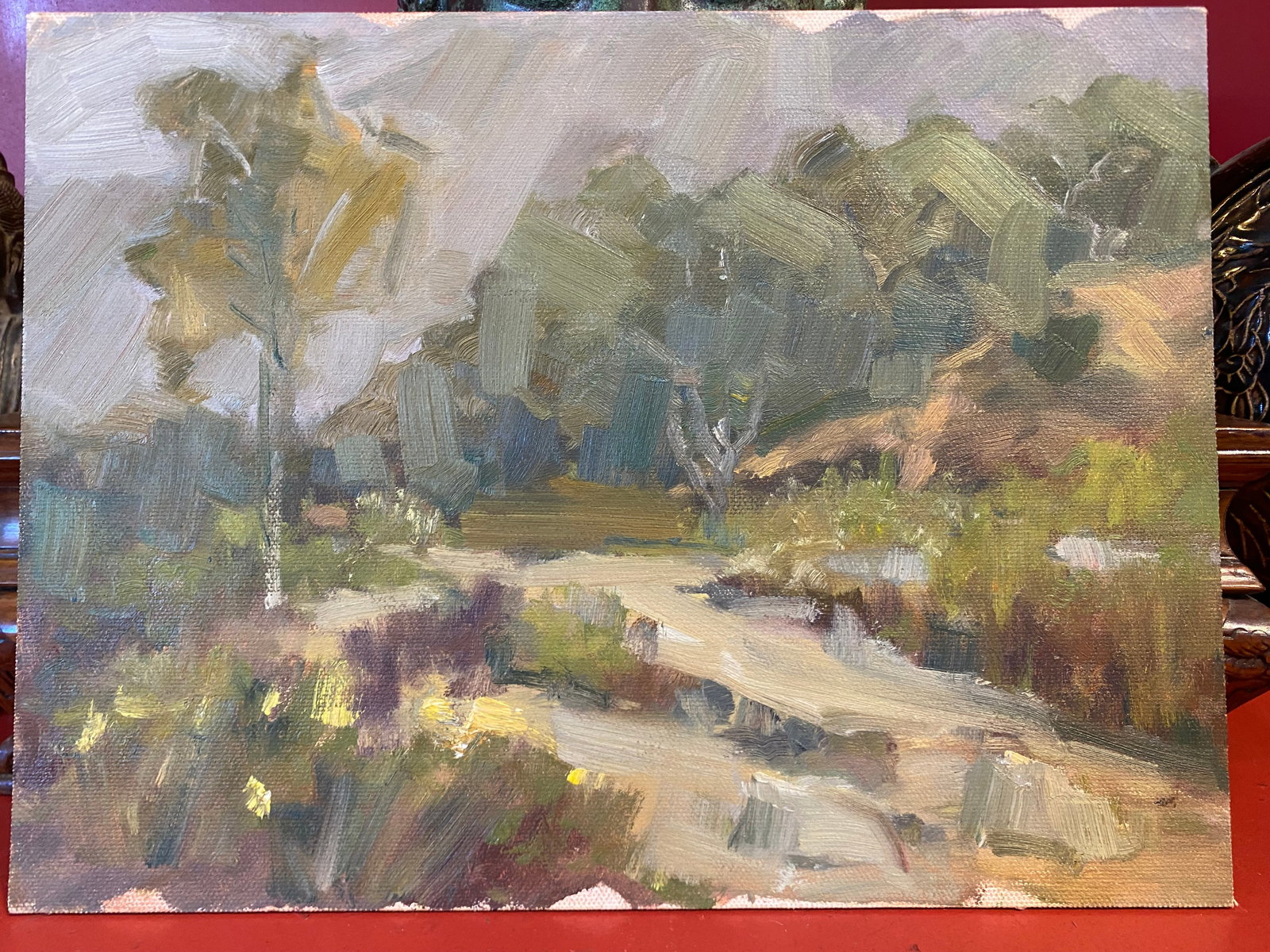 Unsigned Impressionist Landscape Oil Painting possibly Lynn Gertenbach (1 of 3)
