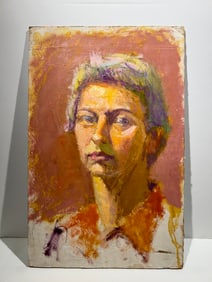 Cape Cod Hensche Hawthorne School oil painting Mud Head.. Size is 11" x 17"