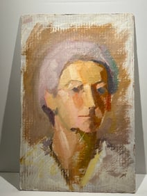 Cape Cod Hensche Hawthorne School oil painting Mud Head.. Size is 11" x 17"