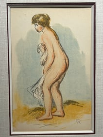 Renoir Lithograph Nude Female