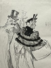 Toulouse Lautrec (French 1864-1901) Original Lithograph Les Vieux Messieurs
