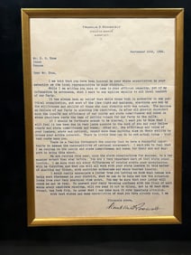Franklin Delano Roosevelt Original Typed Letter Signed GREAT Content Dated 1932