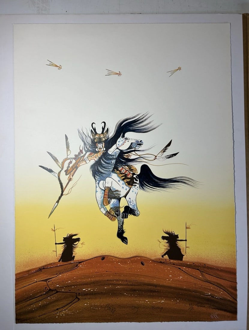 Rance Hood Lithograph Pencil Signed Numbered 88/125 Very Rare (1 of 3)