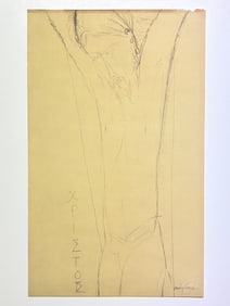 AMEDEO MODIGLIANI (AFTER) - CRUCIFIX, 1959 - LITHOGRAPH