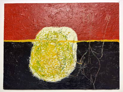 Mid Century Abstract oil painting signed Watson: Mid Century Abstract oil painting signed Watson..Oil on canvas board …18&rdquo; x 24&rdquo;..