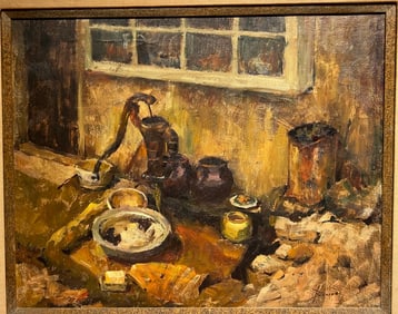 Ron James (Ronald) Barsano Still Life oil painting