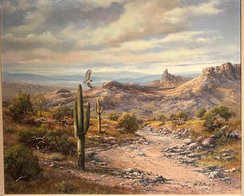 Jack Hetterich oil painting of a Desert Landscape