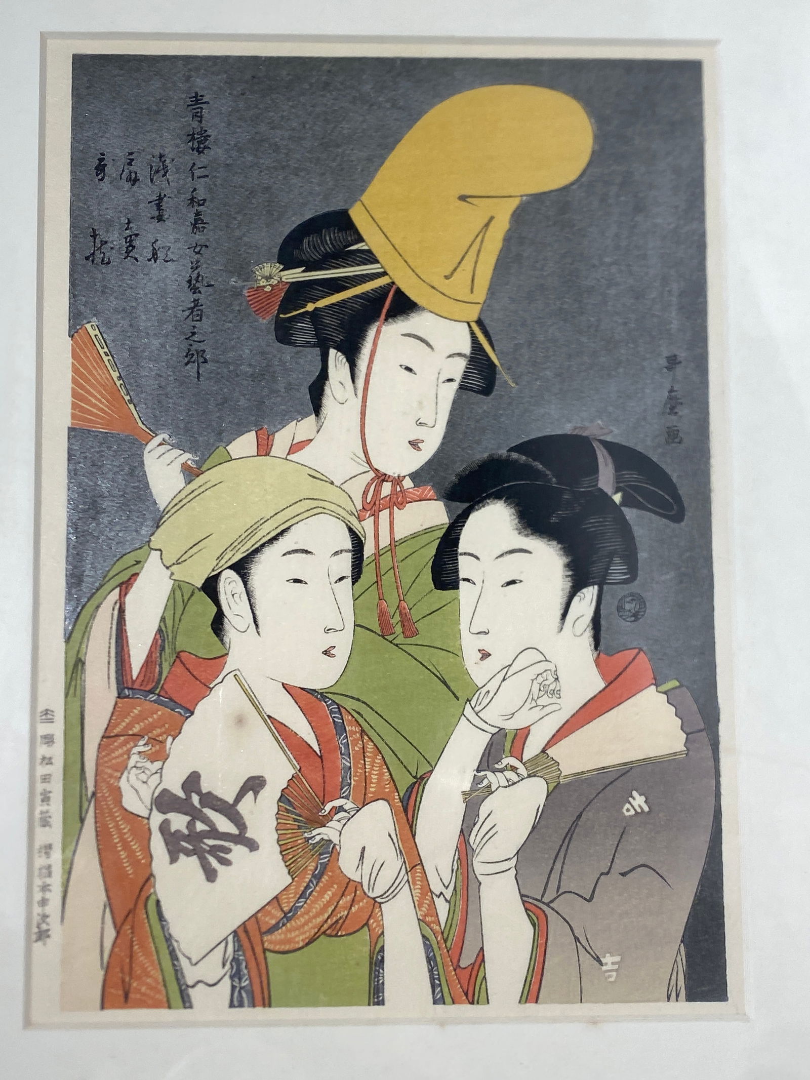 Japanese Woodblock Print: Japanese Woodblock Print..Our Starting price and estimate may not accurate as related to the item. We are starting most things at only 50.00 and letting the market determine the fair price.We do very