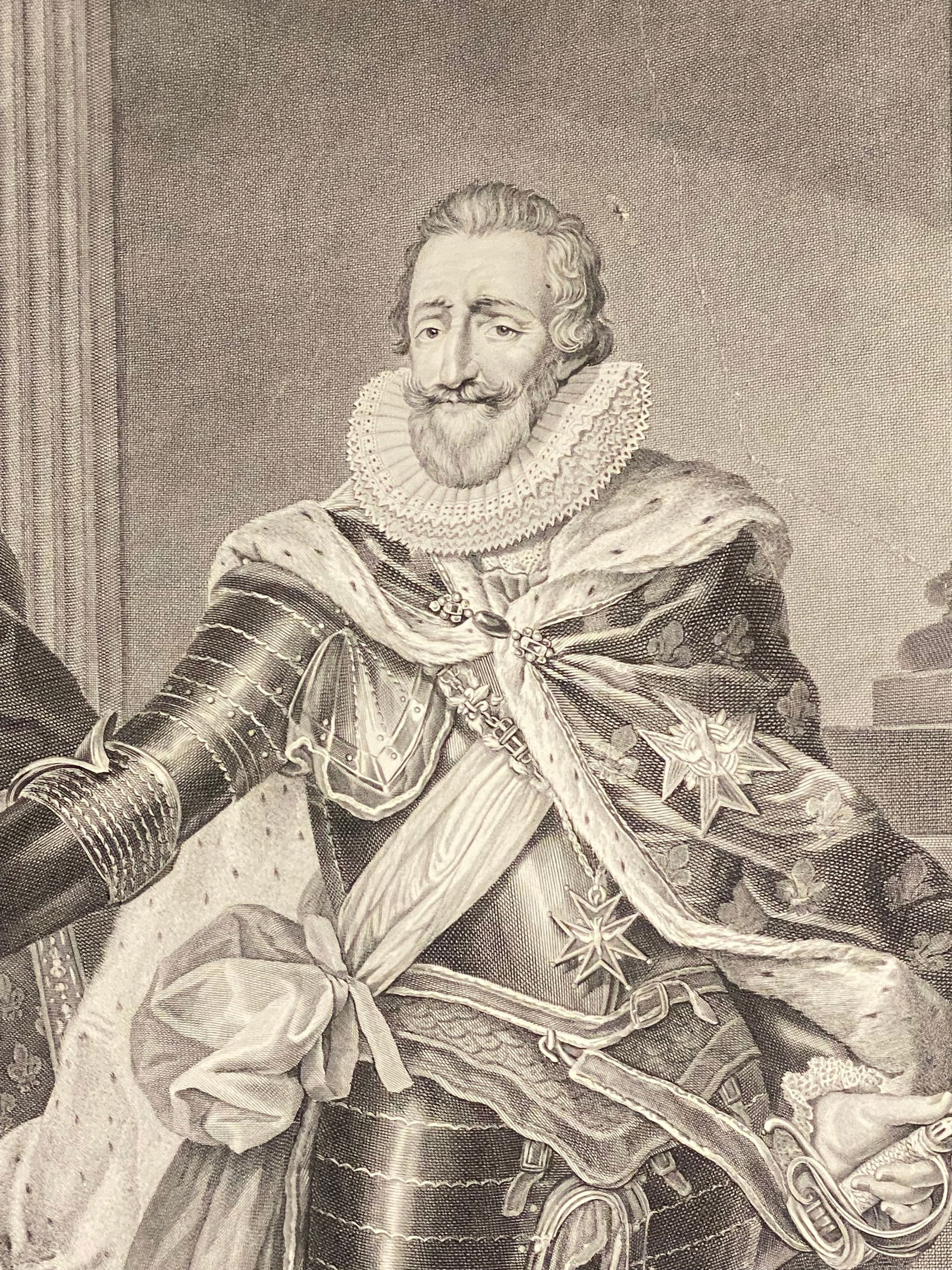 Old Masters Engraving Print Henry IV - 2