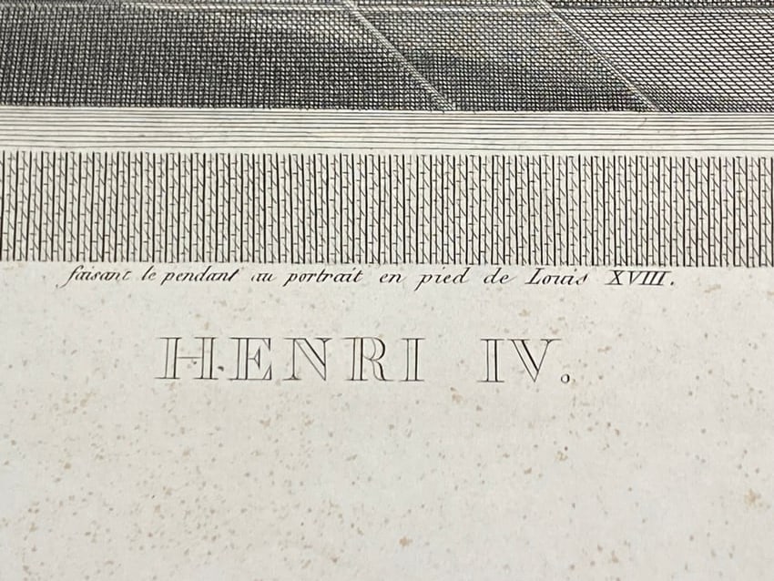 Old Masters Engraving Print Henry IV - 4