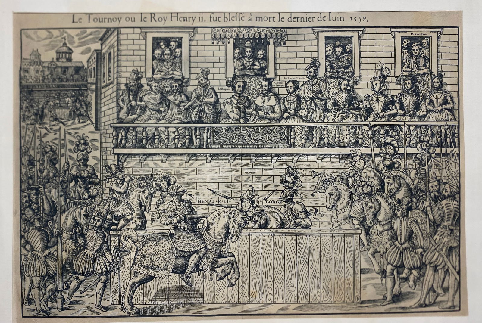 Jean Perissin Henri II Old Masters Print The fatal joust of Henry II, 1569-1570: Jean Perissin Henri II Old Masters Print ——18 1/4” x 13 3/8”..Old Masters Print..Our Starting price and estimate may not accurate as related to the item. We are starting most things