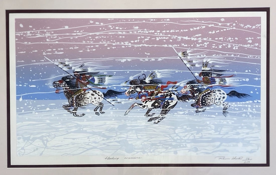 Rance Hood Original Limited Edition Pencil Signed Numbered Lithograph Framed: Rance Hood Original Limited Edition...Pencil Signed Numbered Lithograph Framed,,,Image size is 13” x 20”...Limited edition numbered 14/200...Beautifully framed.. total frame size is 20&rdq