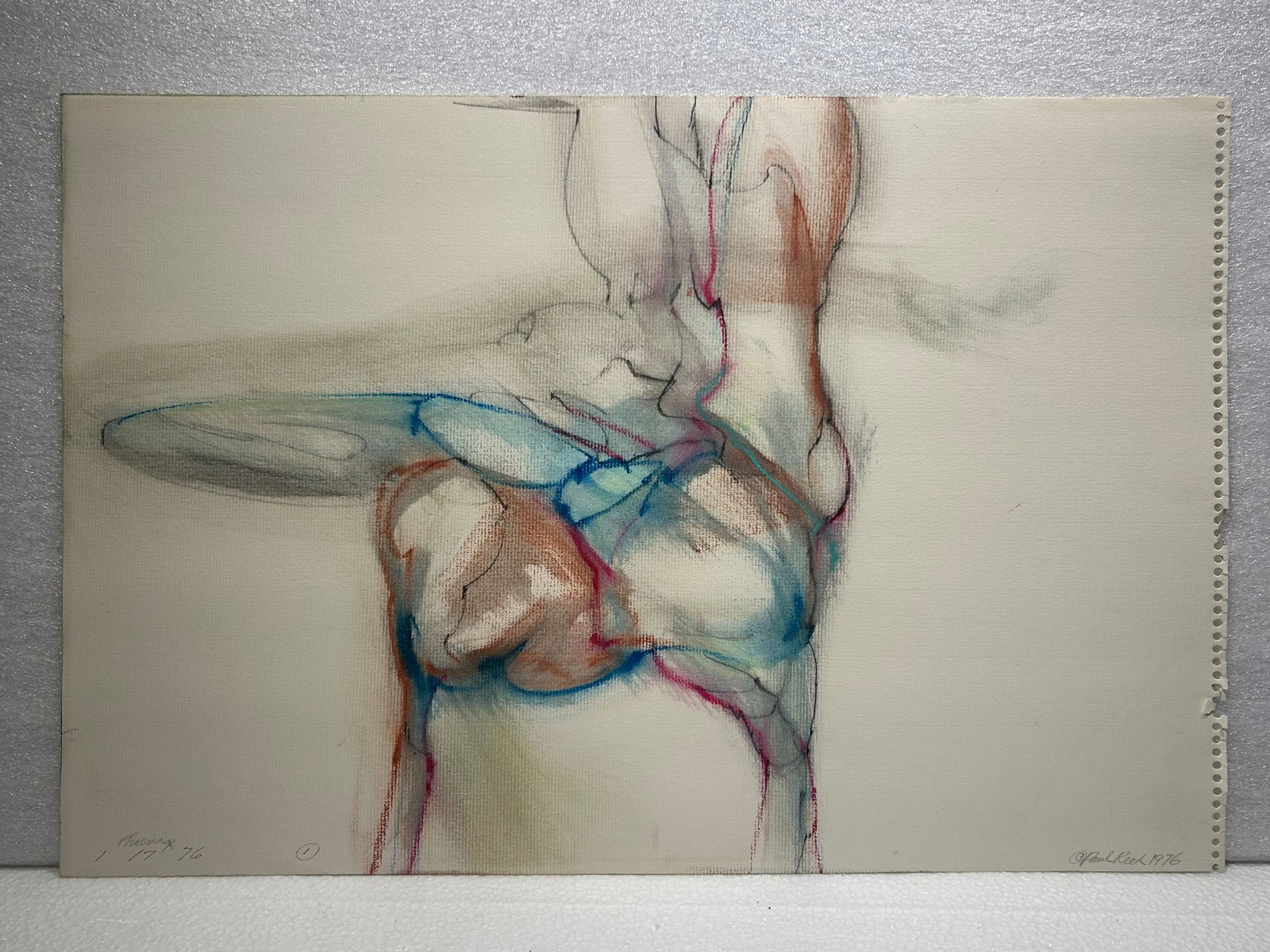 Paul Allen Reed Original Abstract Drawing: Paul Allen Reed Original Abstract Drawing.. 12” x 18”..