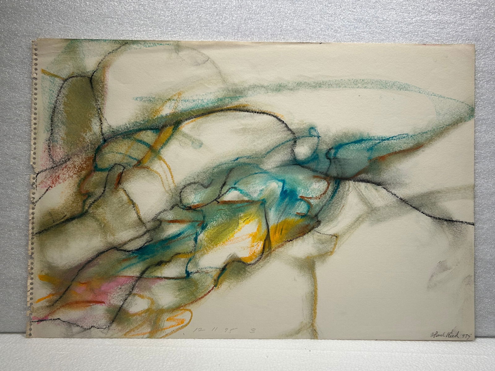 Paul Allen Reed Original Abstract Drawing: Paul Allen Reed Original Abstract Drawing.. 12” x 18”.