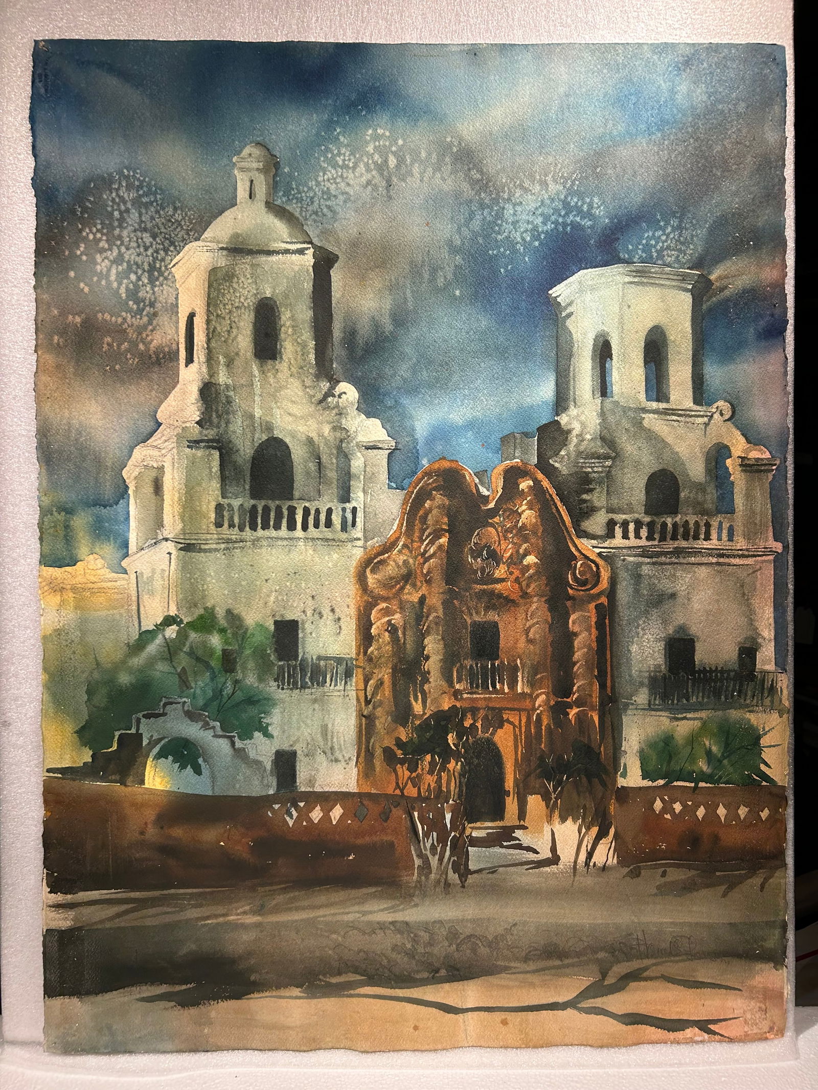 Harold E (Hal) Larsen Watercolor Signed: Harold E (Hal) Larsen Watercolor Signed..22" x 30"