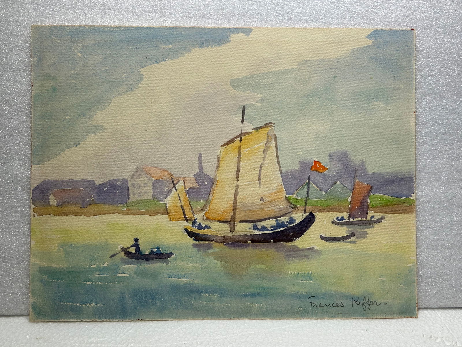 Frances Alice Keffer 1881-1953 Watercolor: Frances Alice Keffer 1881-1953 Watercolor..9" x 12"