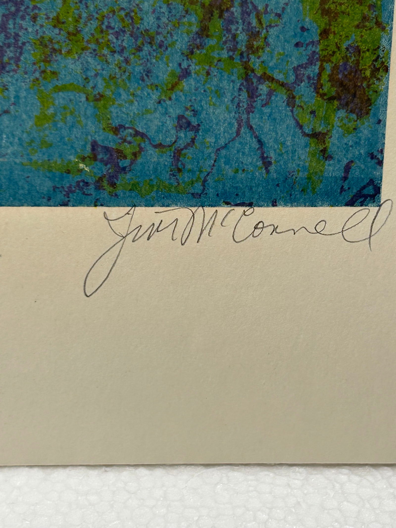 Mid Century Abstract Lithograph Signed - 2