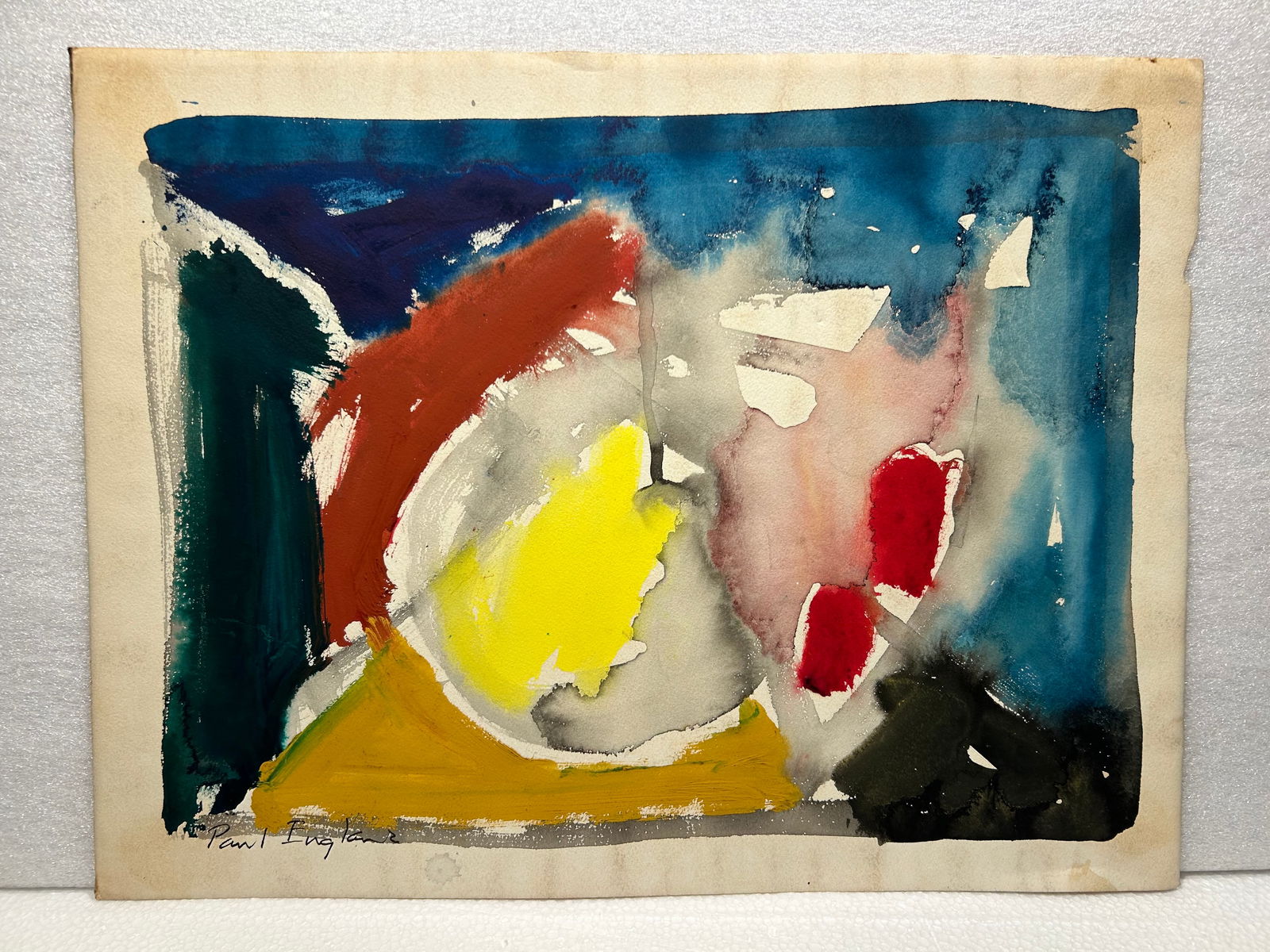 Paul England 1918-1988 Original Signed Watercolor: Paul England 1918-1988 Original Signed Watercolor....12" x 16"