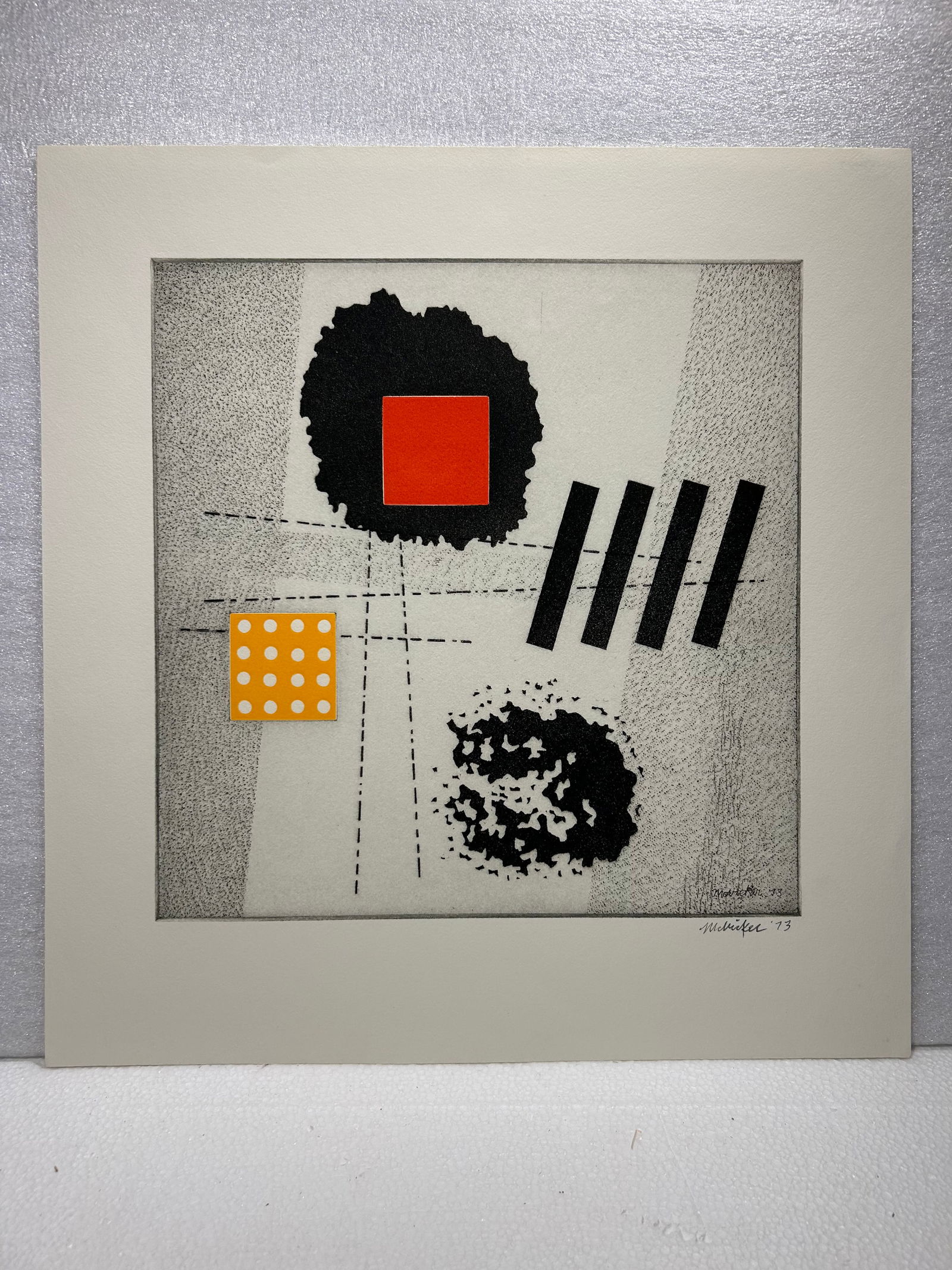 JAY J MCVICKER (1911-2004)- Modern Abstract ETCHING Signed - 2