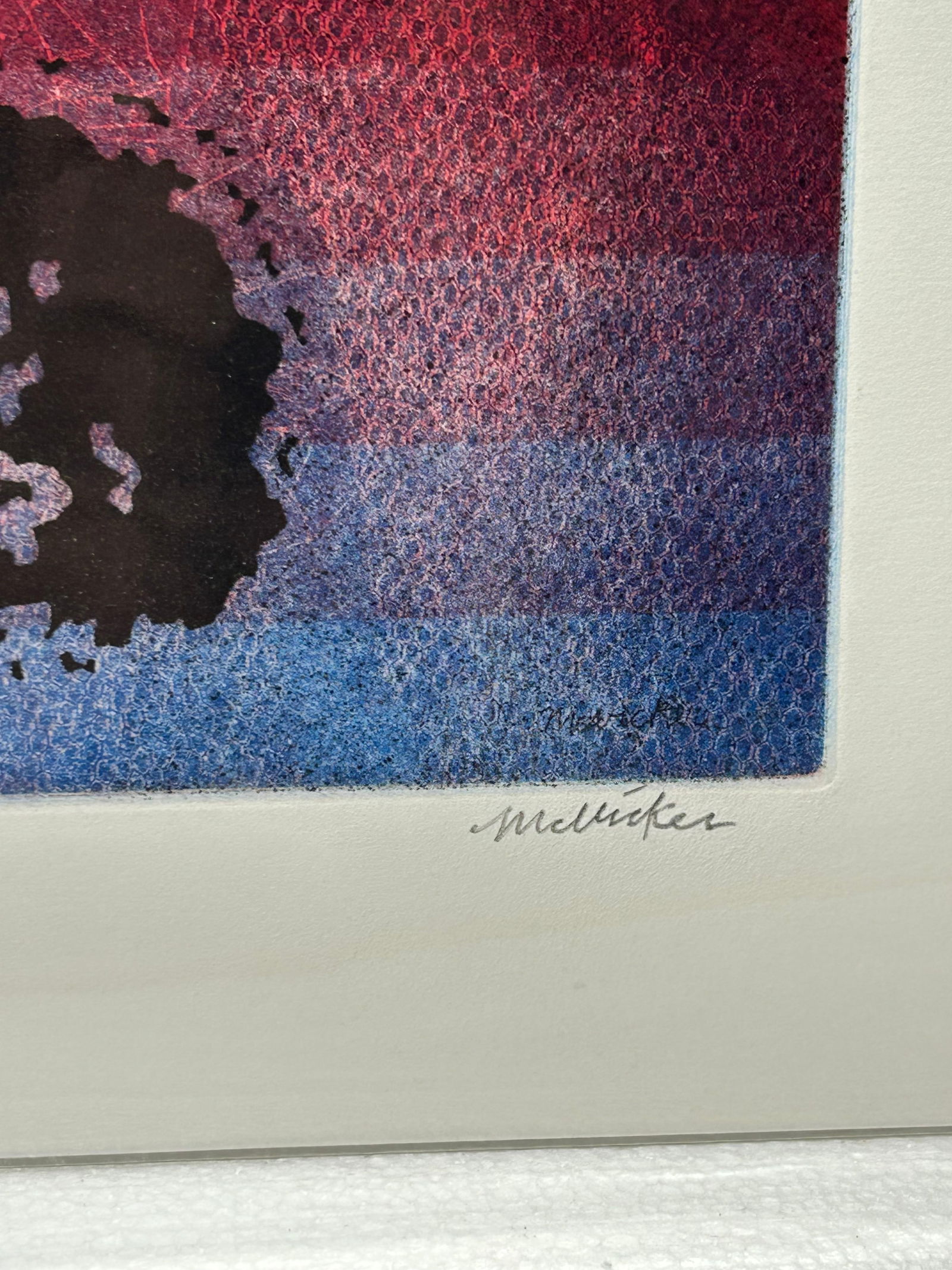 JAY J MCVICKER (1911-2004)- Modern Abstract ETCHING Signed - 2