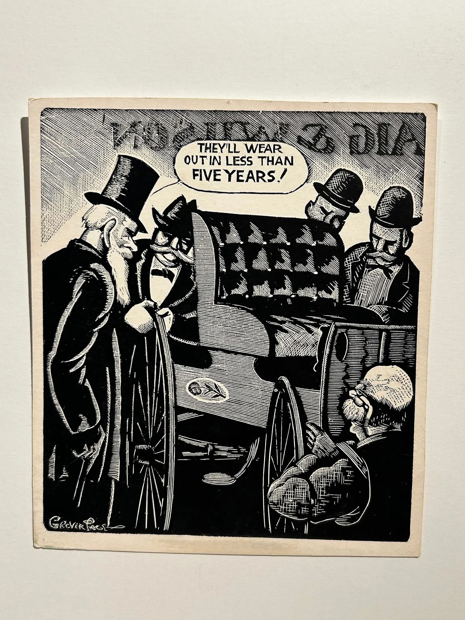 Grover Page woodblock print circa 1938: Grover Page woodblock print circa 1938..Image size 6” x 7”.Excellent condition.Combined shipping