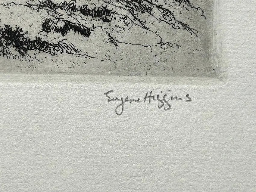 Eugene Higgins Signed Etching George Washington - 3