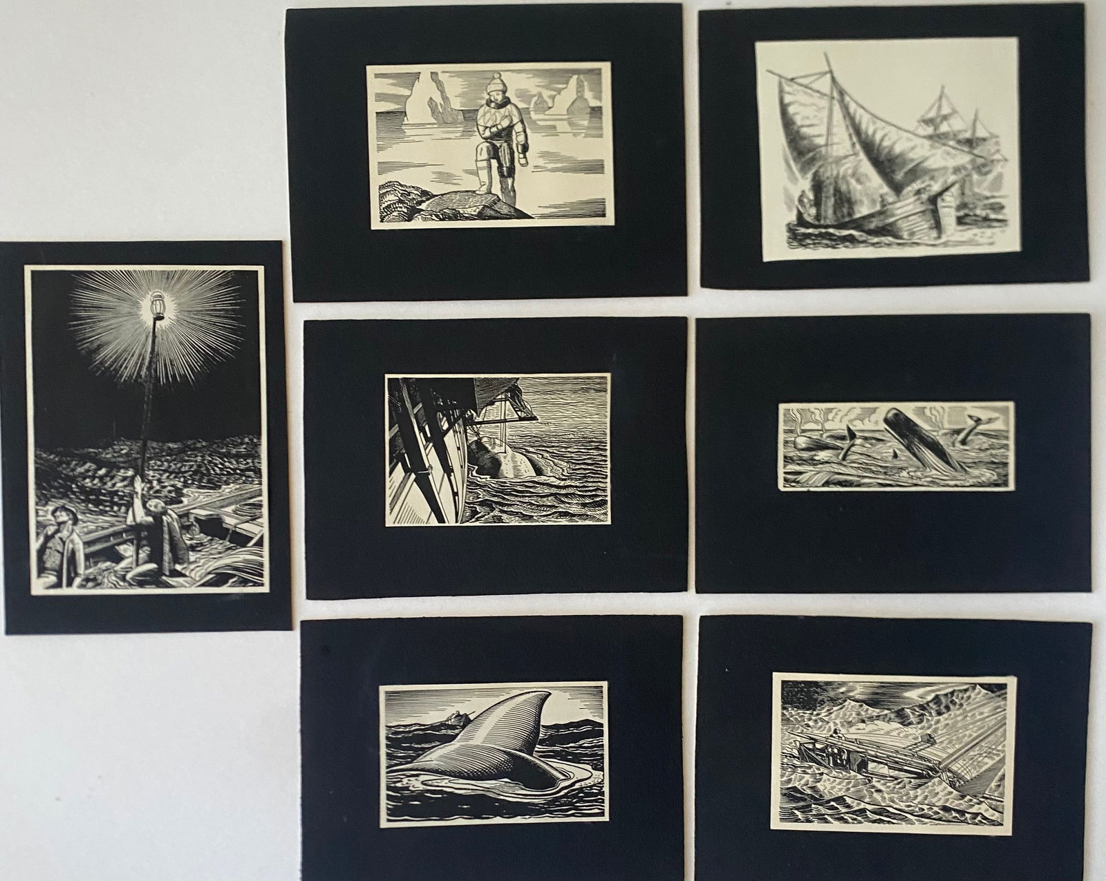 Rockwell Kent (American, 1882–1971) Eight Illustrations Moby Dick, or The Whale (1 of 8)