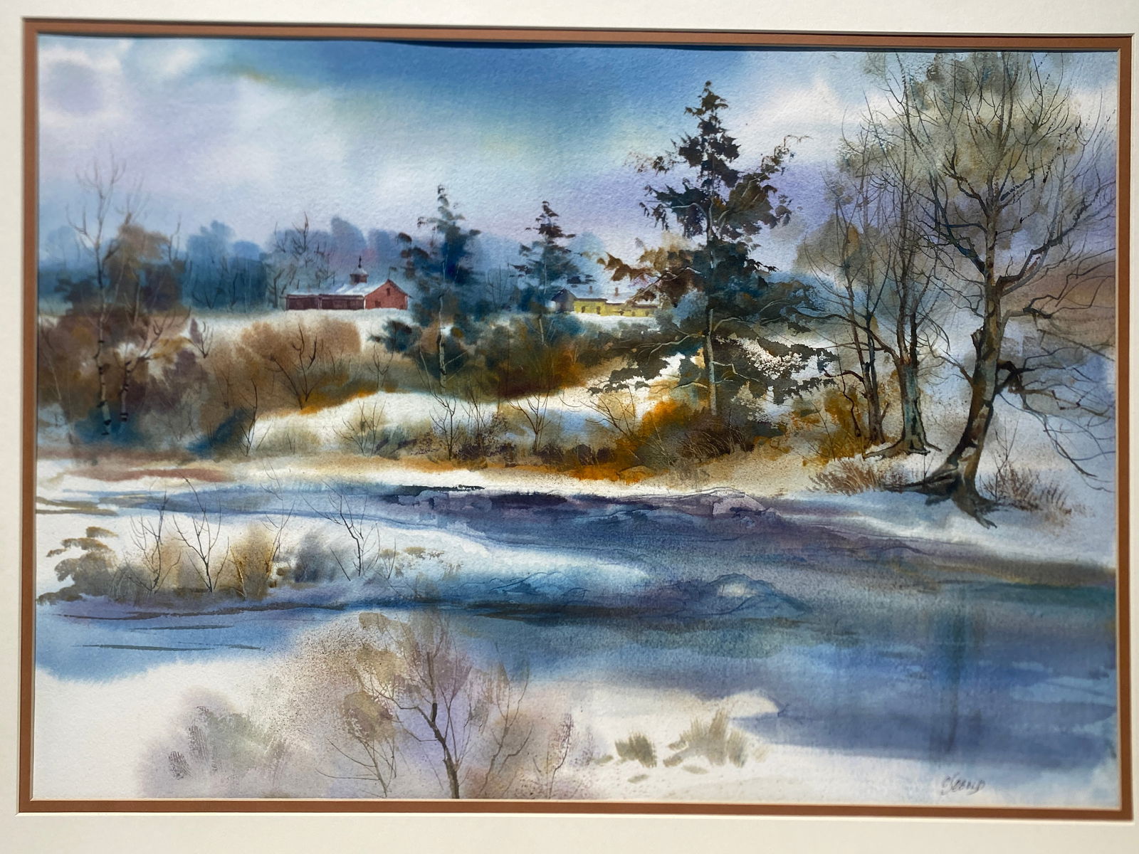 Carol Shupp Sebold Original impressionist watercolor painting signed: Carol Shupp Sebold Original impressionist watercolor painting signed..Size to the mat 15 1/2” x 21 1/2”..mat size 24” x 30”..Excellent condition.
