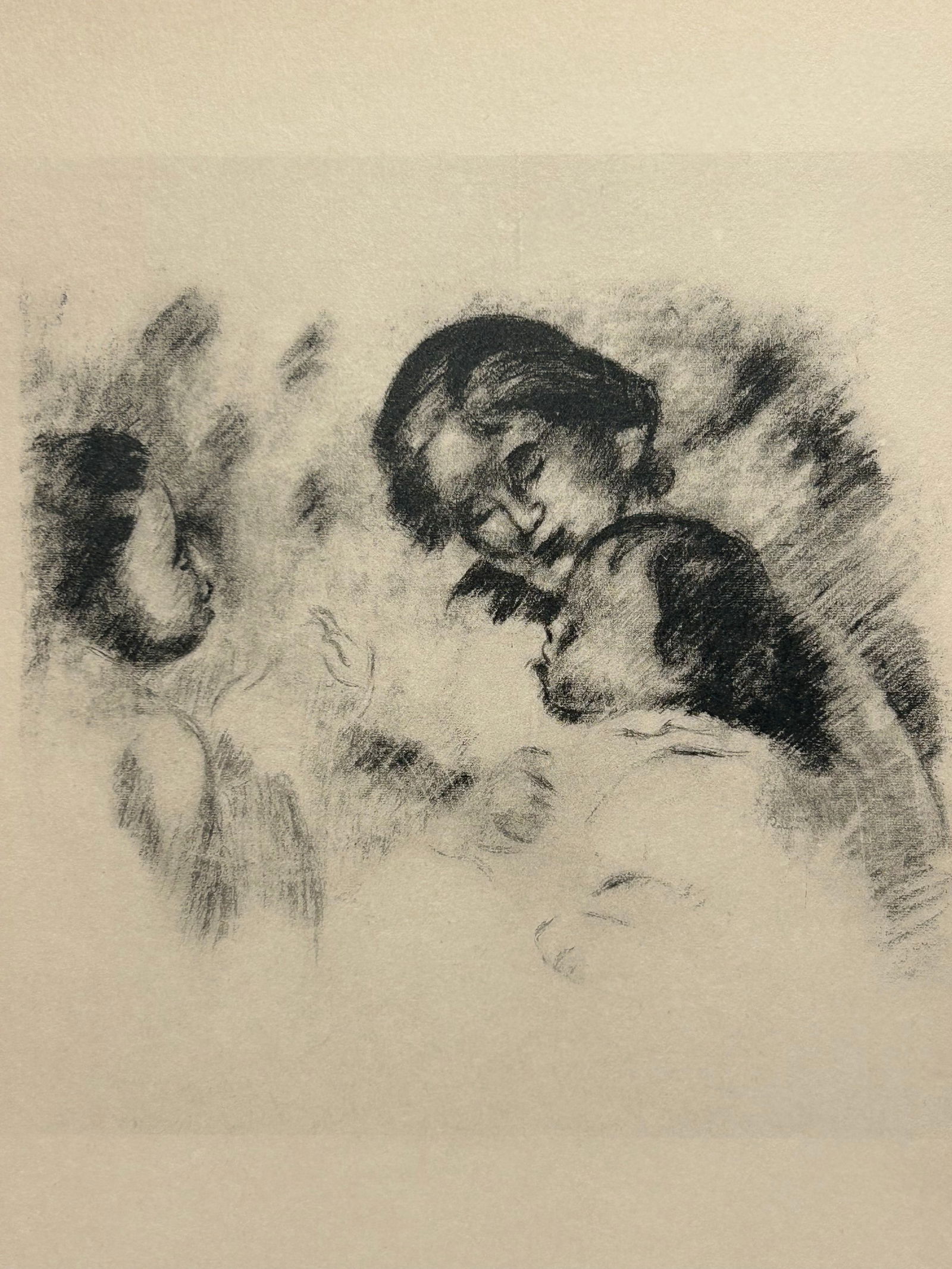 Renoir Lithograph: Renoir Lithograph—Image 7” x 8”..