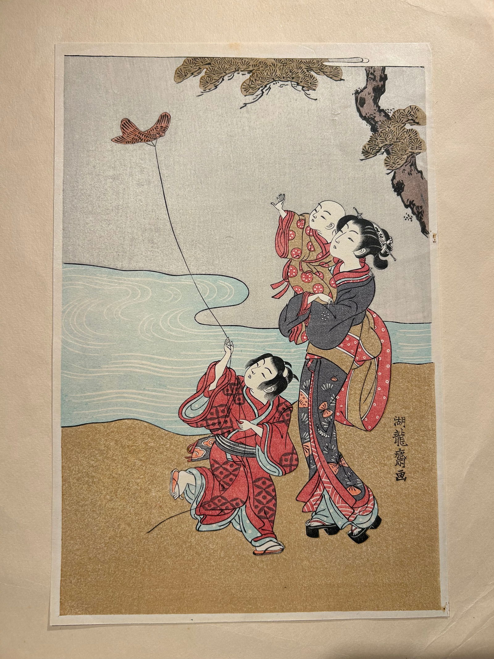 Isoda Koryusai Ukiyo-e Japanese Woodblock print: Isoda Koryusai Ukiyo-e Japanese Woodblock print..8” x 12”