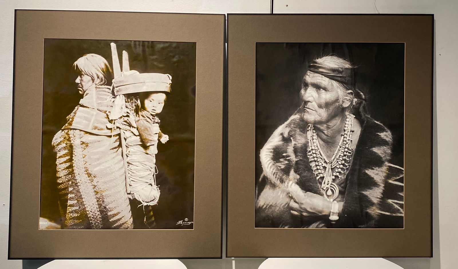 William Marion Pennington 1874-1949 vintage Native American Photographs Judge Claw & Navajo Woman (1 of 10)