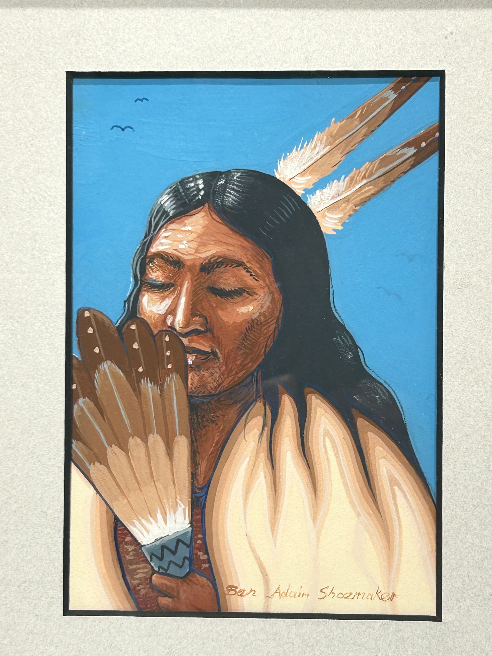 Ben Adair Shoemaker Native American Oklahoma Cherokee artist (1 of 3)