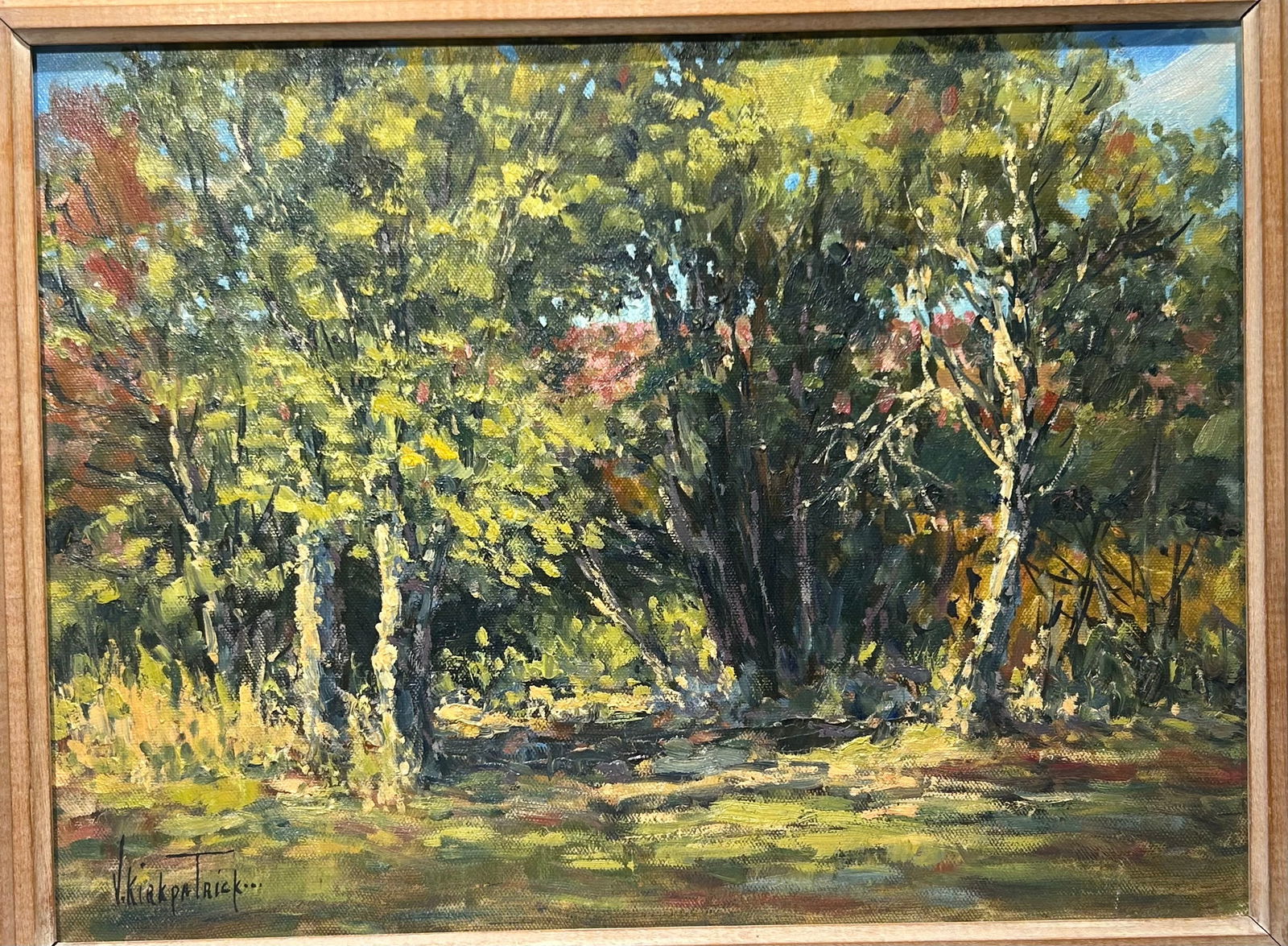 Virgina Kirkpatrick landscape oil painting Oklahoma Artist: Virgina Kirkpatrick landscape oil painting Oklahoma Artist.. 12” x 16”..