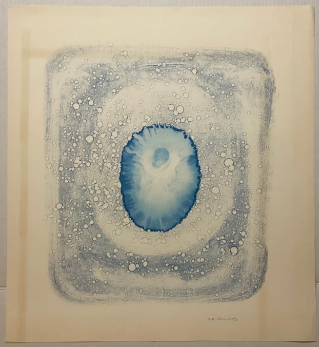Alfred L. Kennedy Mixed Media Modern Abstract Painting 1976 (1 of 2)