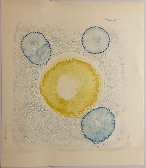 Alfred L. Kennedy Mixed Media Modern Abstract Painting 1976 (1 of 2)