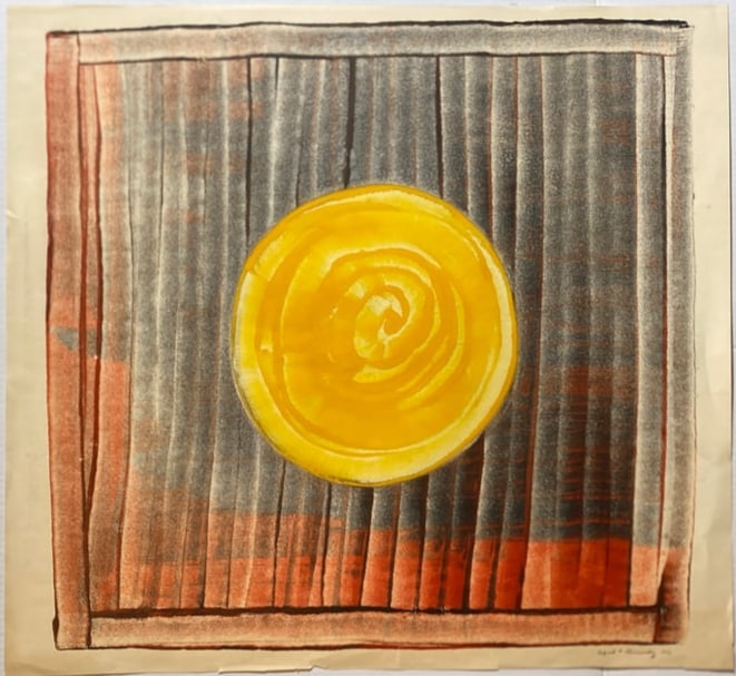 Alfred L. Kennedy Mixed Media Modern Abstract Painting 1976: Alfred L. Kennedy Mixed Media Modern Abstract Painting 1976..24” x 26”