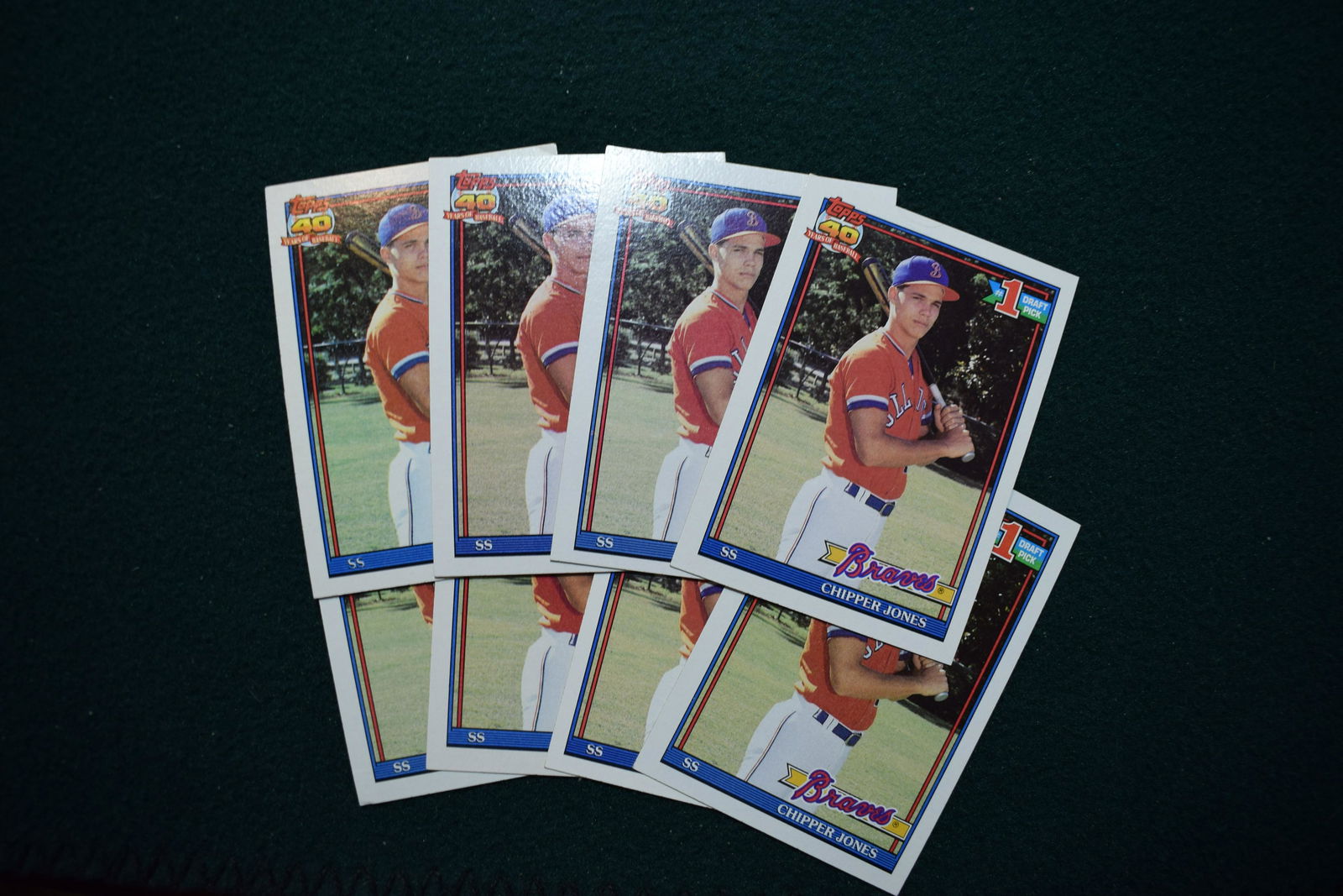 Chipper Jones Rookie lot of 8 (1 of 1)