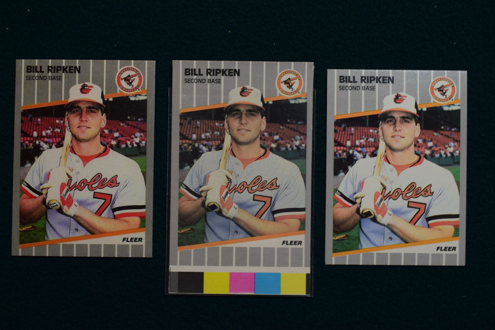 1989 Fleer Billy Ripken FF error variations (1 of 1)