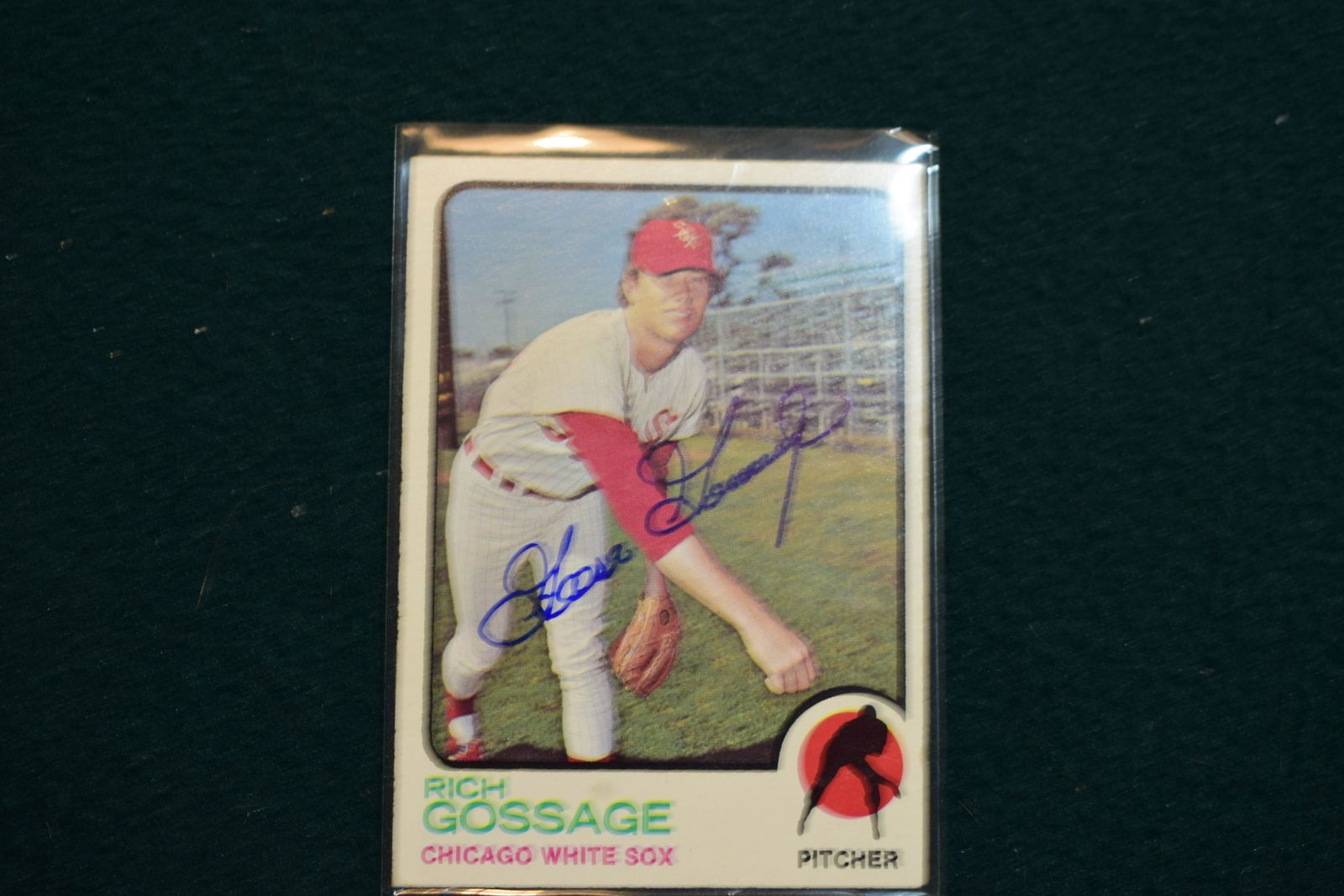1973 Topps Goose Gossage signed rookie card (1 of 1)