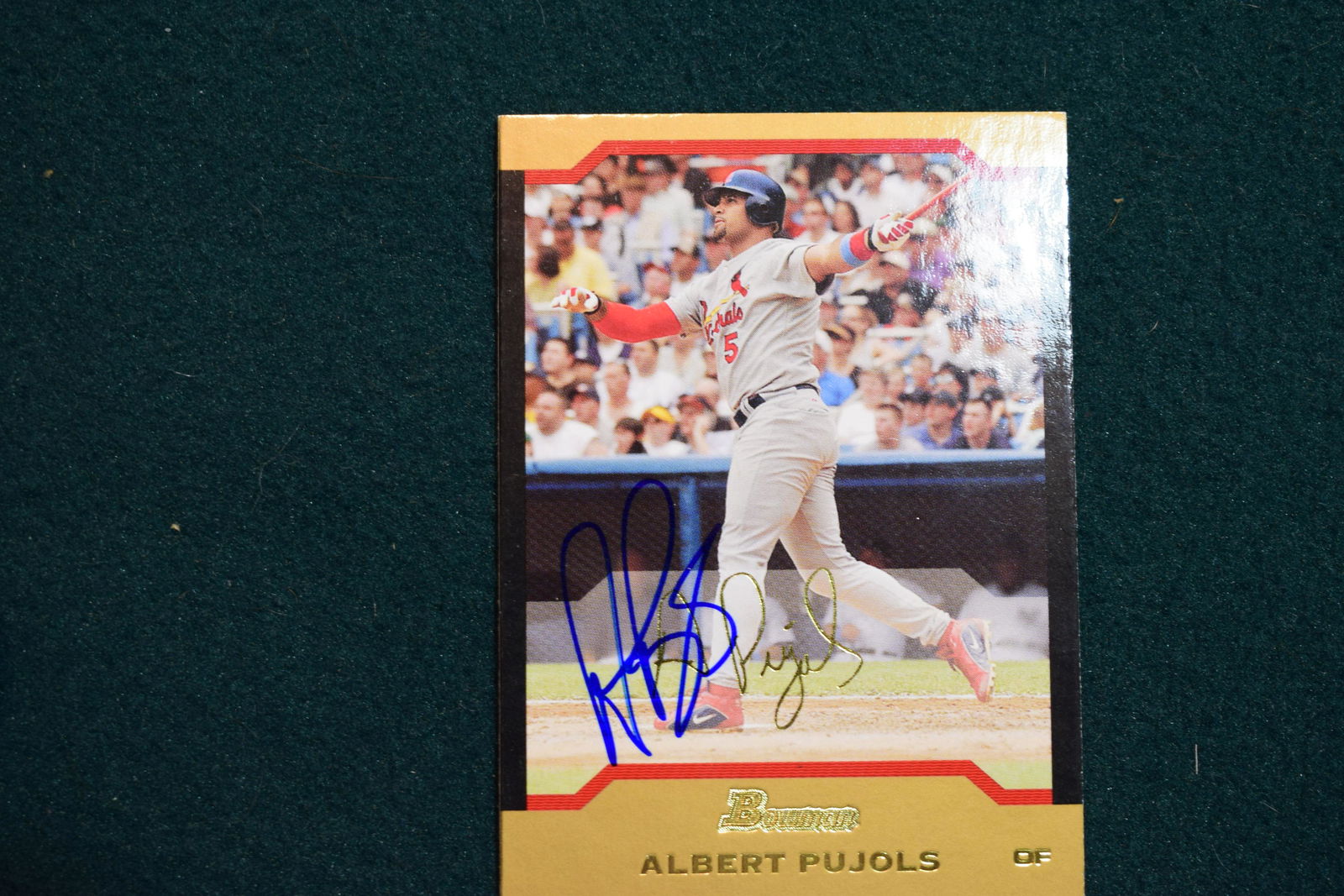 2004 Bowman Albert Pujols signed card (1 of 1)