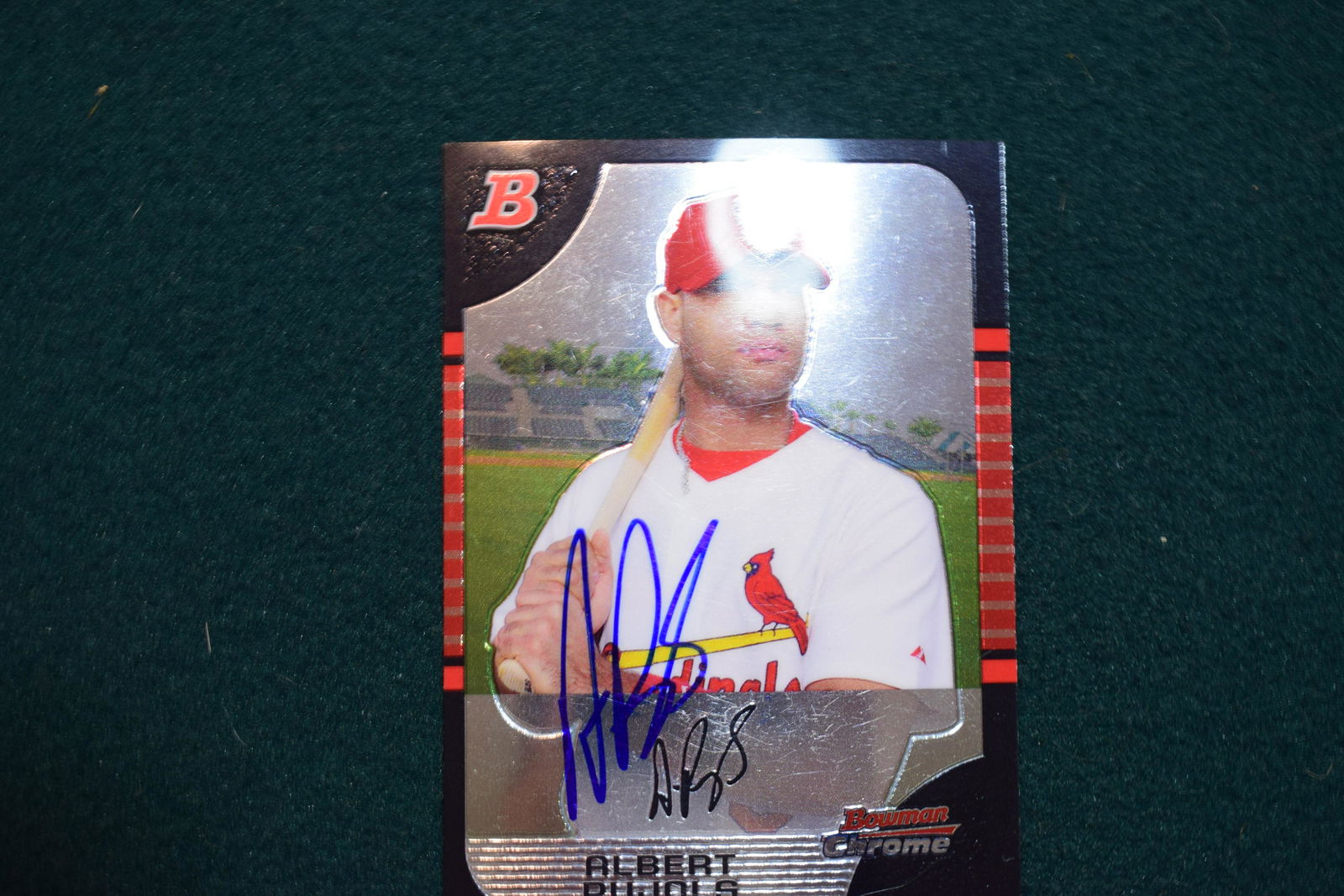 2005 Bowman Crome Albert Pujols signed card (1 of 1)